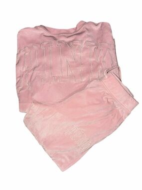 VS PINK velour varsity set